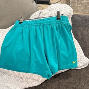 Nike Women's Turquoise Athletic Shorts